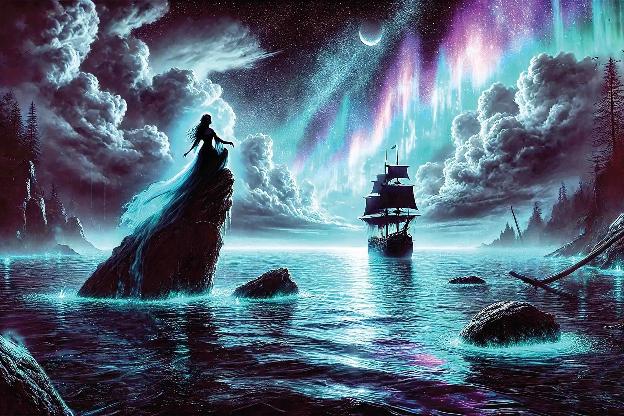Black Market Art Company SIRENS CALL & Fantasy Art Prints Print - Black Market Art Company - Flyclothing LLC