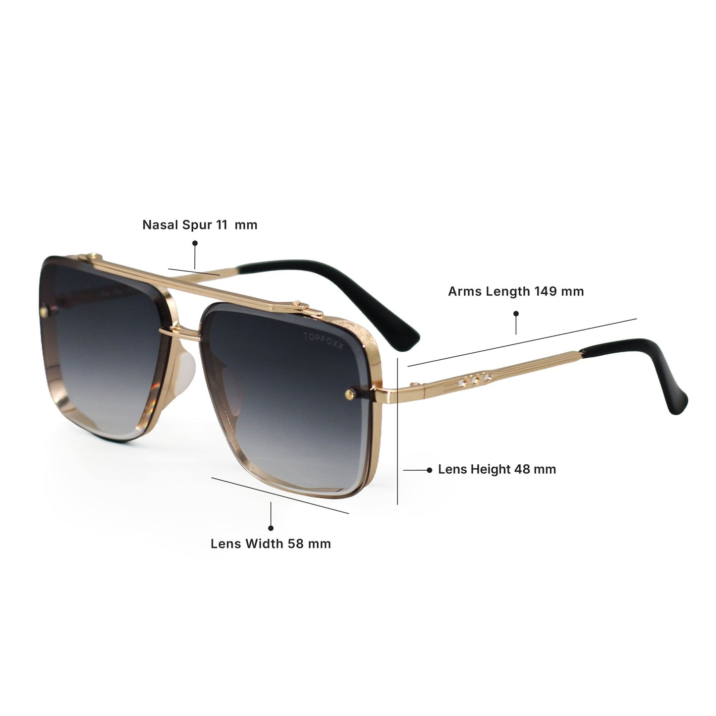 Bella Light Black Gold - Tangle Free - TopFoxx - Flyclothing LLC