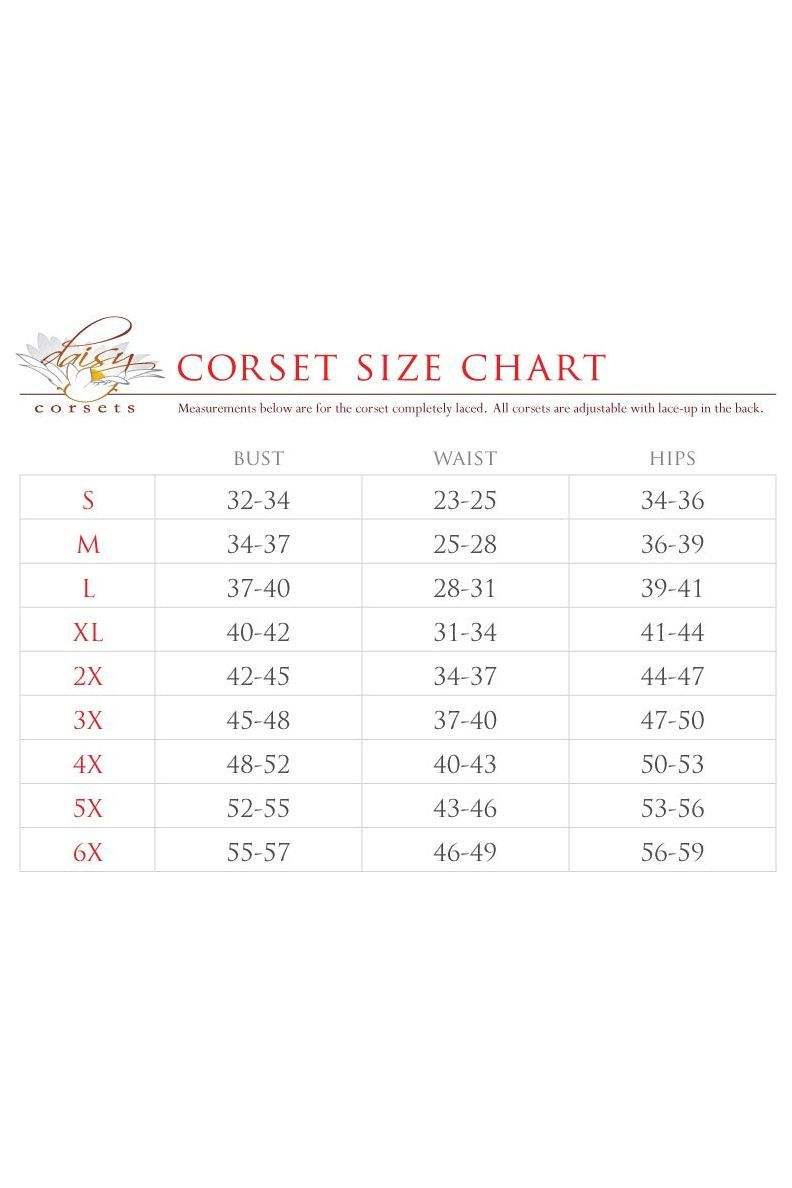 Daisy Corsets Top Drawer Dark Purple Satin Steel Boned Overbust Corset - Daisy Corsets - Flyclothing LLC