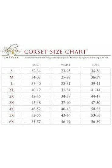 Daisy Corsets Lavish Black Lace Front Zipper Corset - Daisy Corsets - Flyclothing LLC