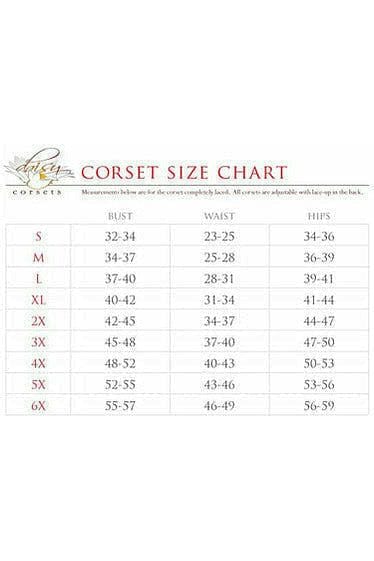 Daisy Corsets Top Drawer Wine Brocade Steel Boned Corset - Daisy Corsets