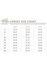 Daisy Corsets Top Drawer Wine Brocade Steel Boned Corset w/Black Eyelash Lace - Daisy Corsets