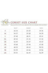 Daisy Corsets Top Drawer Black Brocade Steel Boned Corset w/Clasp Closure - Daisy Corsets