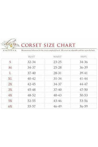 Daisy Corsets Lavish Green Lace Front Zipper Corset - Daisy Corsets