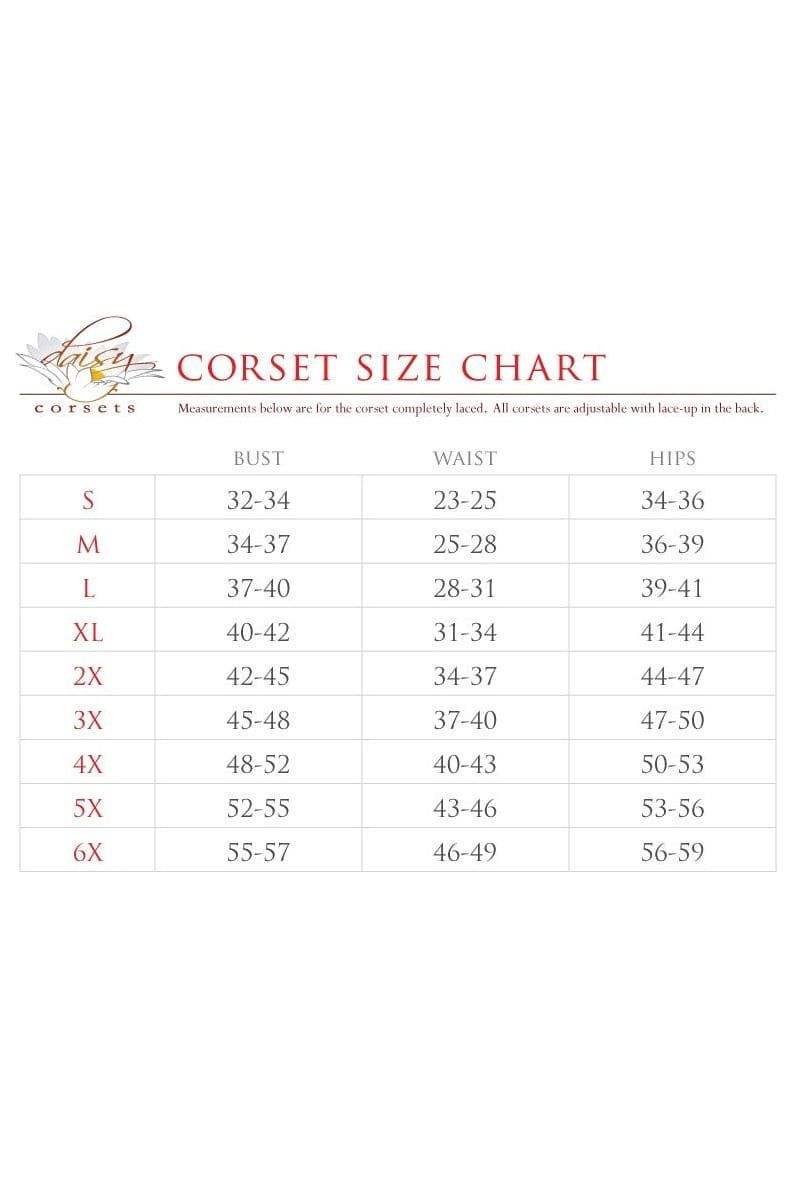 Daisy Corsets Top Drawer 3 PC Black Lace Witch Corset Costume - Daisy Corsets - Flyclothing LLC