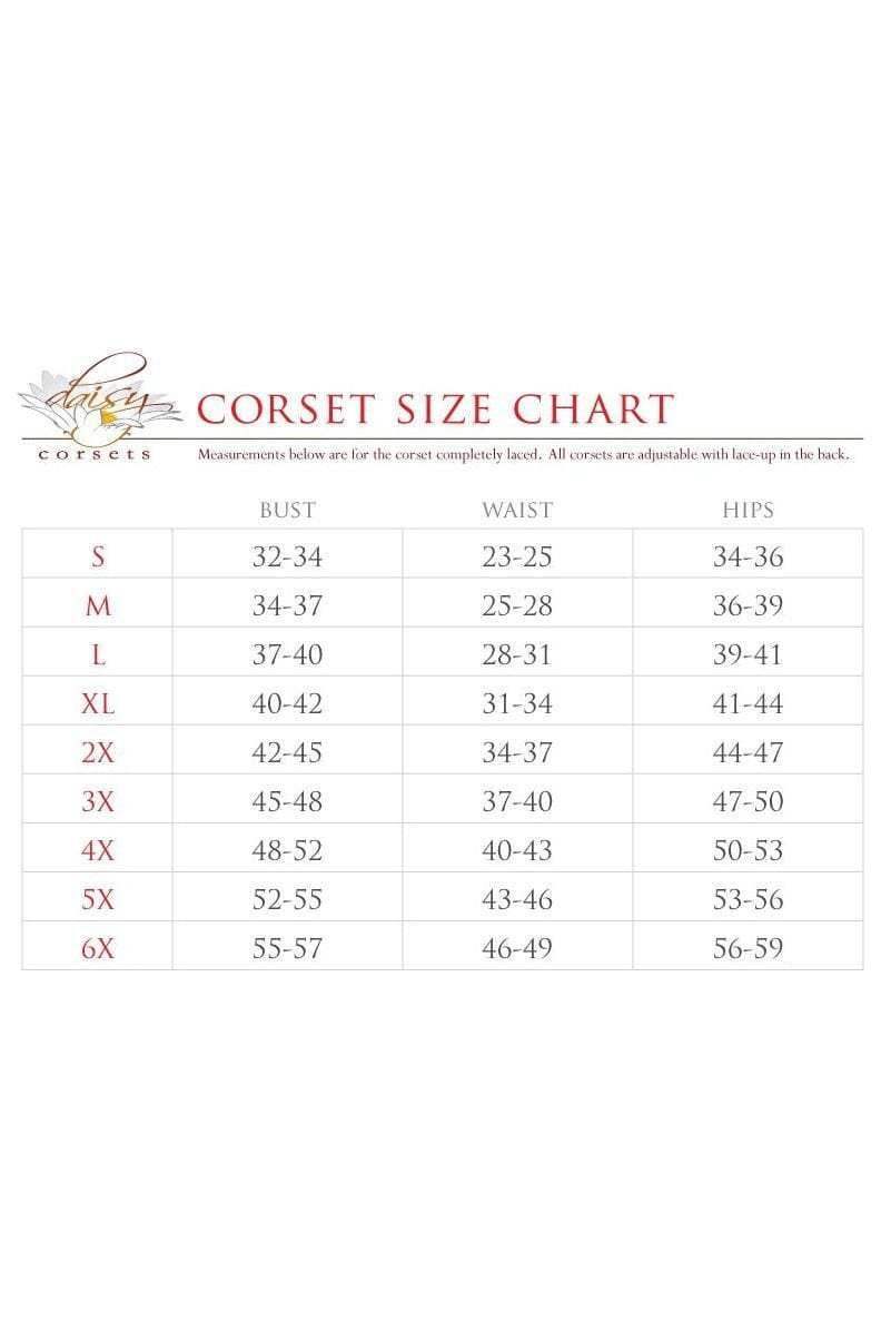 Daisy Corsets Top Drawer White Satin Steel Boned Overbust Corset - Daisy Corsets - Flyclothing LLC