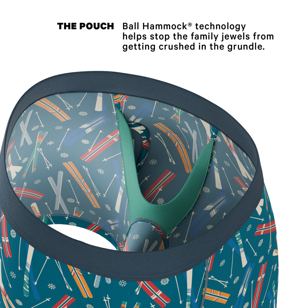 The Ski In Ski Out | Retro Ski Ball Hammock® Pouch Underwear With Fly - Shinesty - Flyclothing LLC
