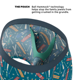 The Ski In Ski Out | Retro Ski Ball Hammock® Pouch Underwear With Fly - Shinesty - Flyclothing LLC