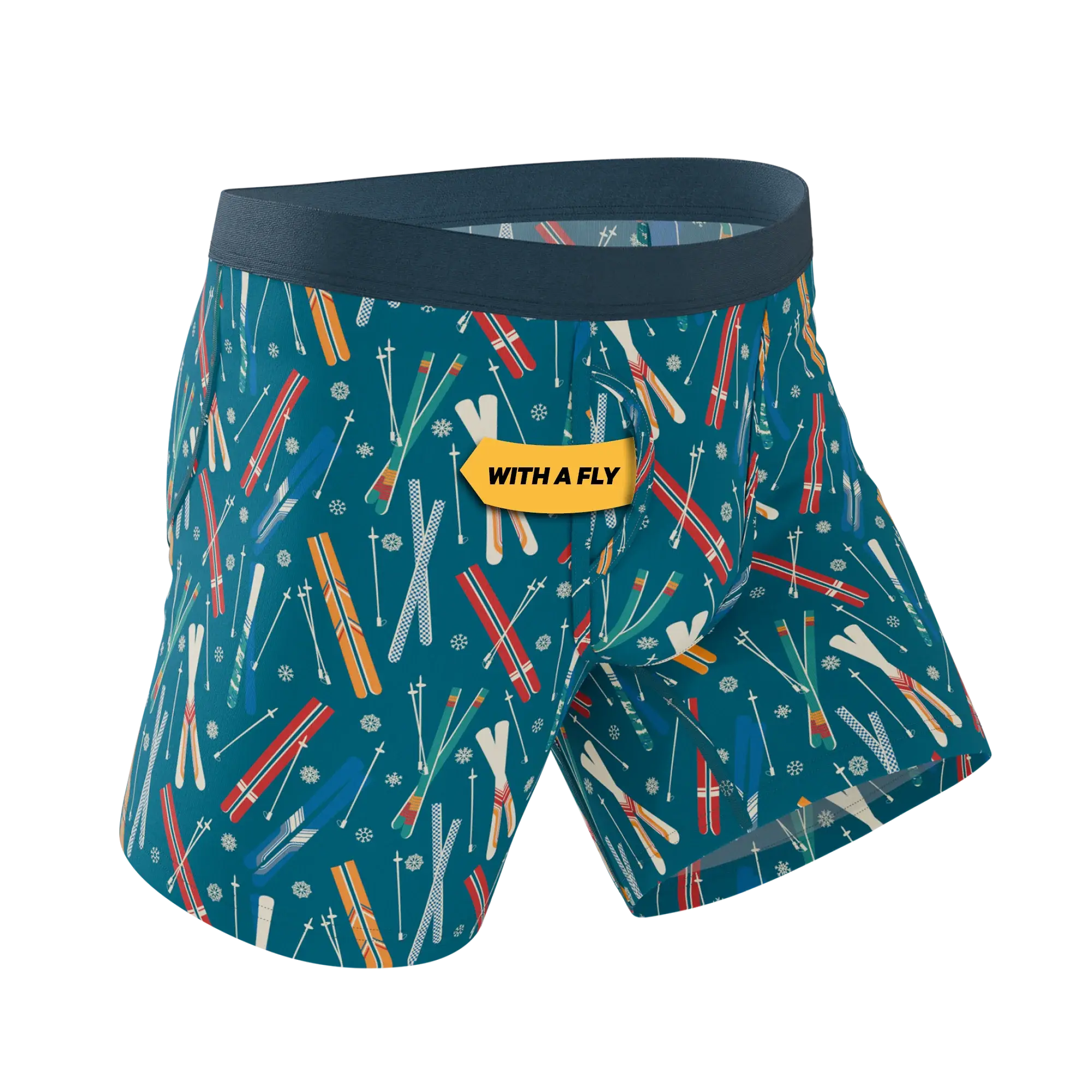 The Ski In Ski Out | Retro Ski Ball Hammock® Pouch Underwear With Fly - Shinesty - Flyclothing LLC