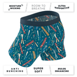 The Ski In Ski Out | Retro Ski Ball Hammock® Pouch Underwear With Fly - Shinesty - Flyclothing LLC