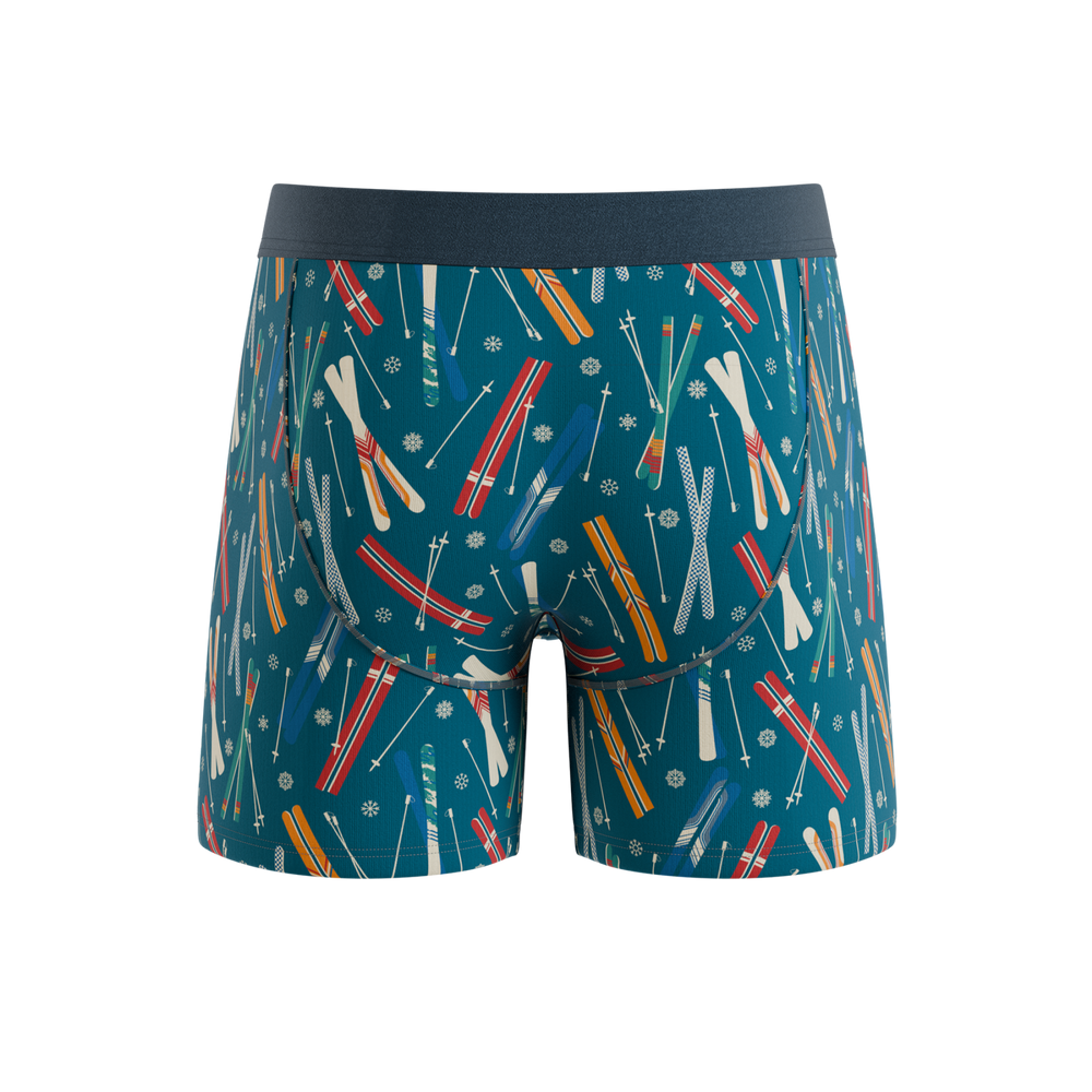 The Ski In Ski Out | Retro Ski Ball Hammock® Pouch Underwear With Fly - Shinesty - Flyclothing LLC