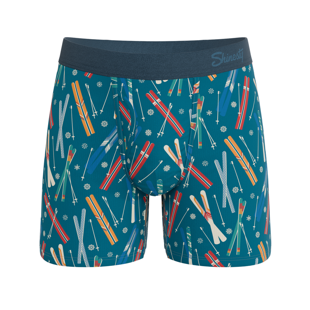 The Ski In Ski Out | Retro Ski Ball Hammock® Pouch Underwear With Fly - Shinesty - Flyclothing LLC