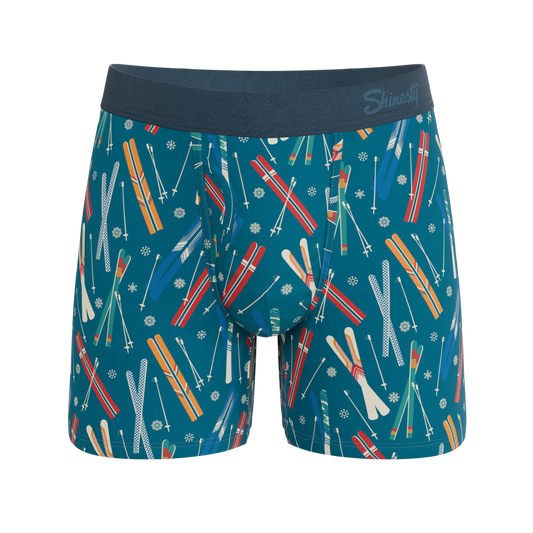 The Ski In Ski Out | Retro Ski Ball Hammock® Pouch Underwear With Fly - Shinesty - Flyclothing LLC