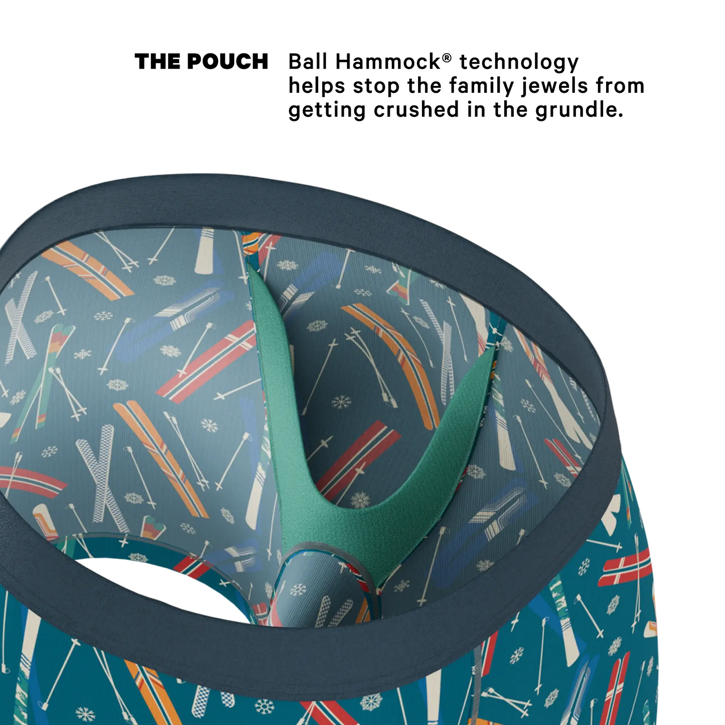 The Ski In Ski Out | Retro Ski Ball Hammock® Pouch Underwear - Shinesty - Flyclothing LLC