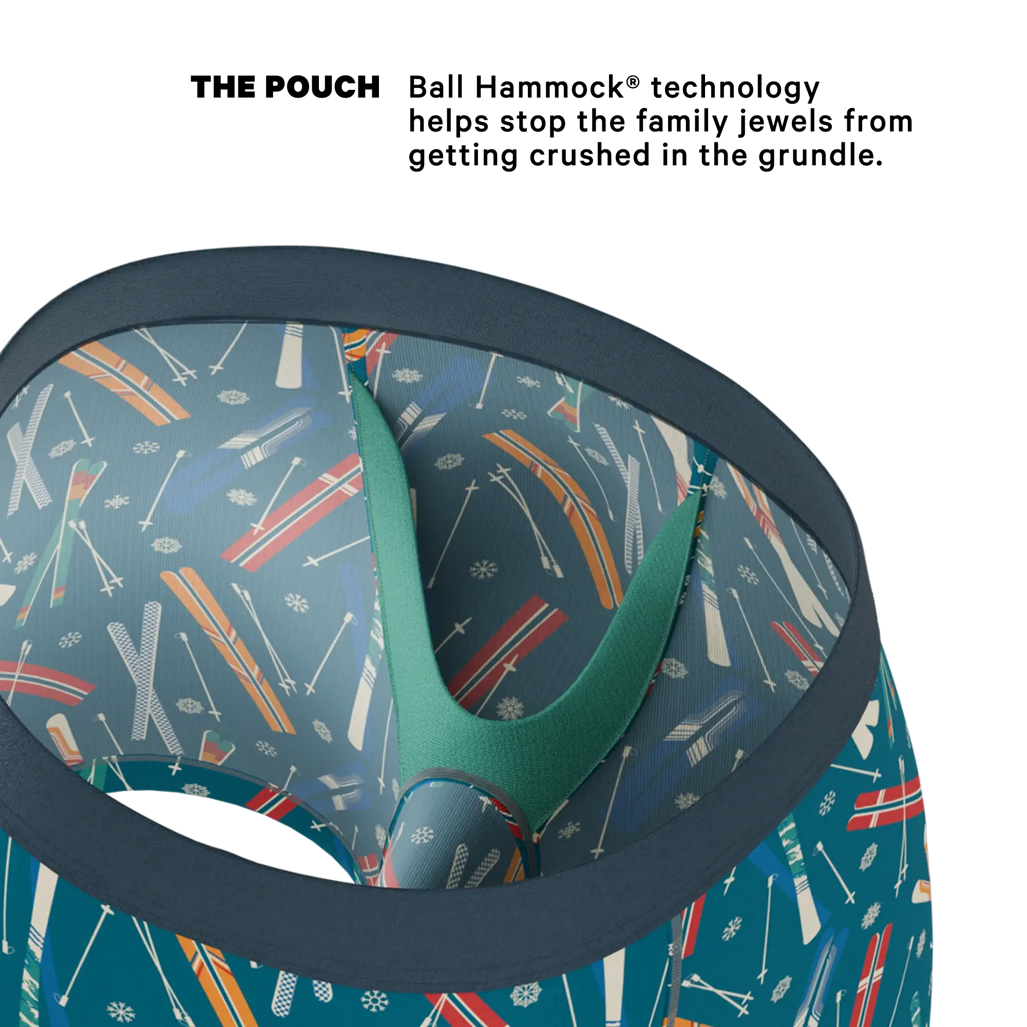 The Ski In Ski Out | Retro Ski Ball Hammock® Pouch Underwear - Shinesty - Flyclothing LLC