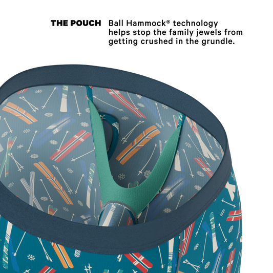 The Ski In Ski Out | Retro Ski Long Leg Ball Hammock® Pouch Underwear With Fly - Shinesty - Flyclothing LLC