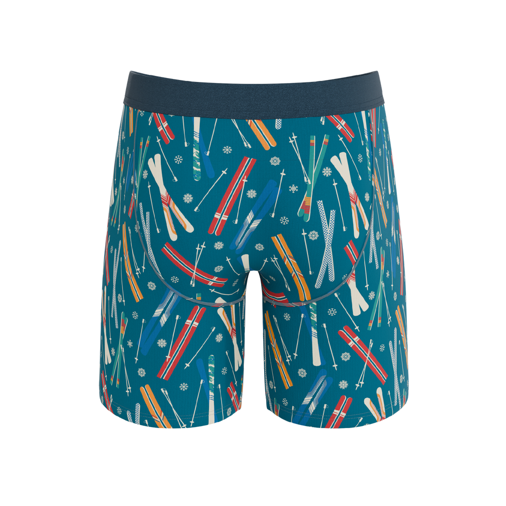 The Ski In Ski Out | Retro Ski Long Leg Ball Hammock® Pouch Underwear With Fly - Shinesty - Flyclothing LLC