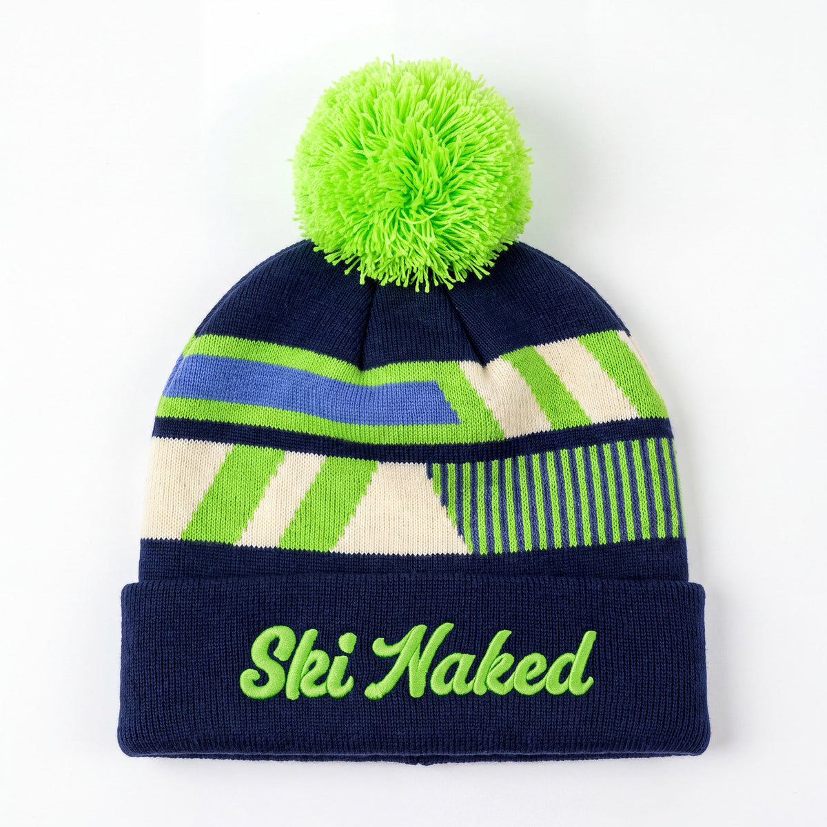 The Ski Naked | Neon Ski Ski Beanie