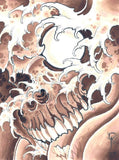 Black Market Art Company Skull 1 Print