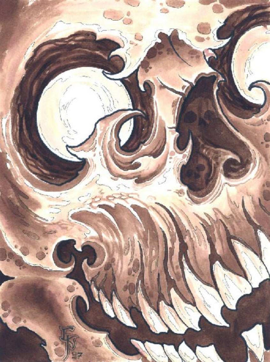 Black Market Art Company Skull 2 Print - Black Market Art Company - Flyclothing LLC