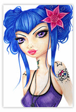 Black Market Art Company Skull Candy Print
