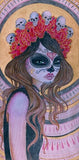 Black Market Art Company Skull Girl Print