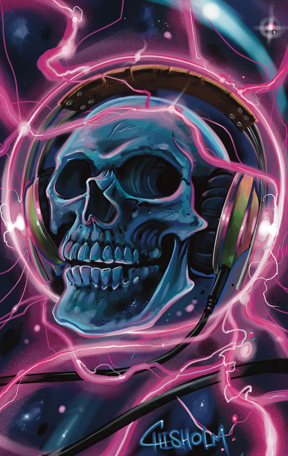 Black Market Art Company Skull Vibes Print