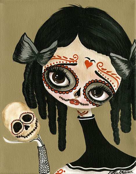 Black Market Art Company Skull In Hand Print - Black Market Art Company - Flyclothing LLC