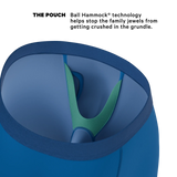 The Skydiver | Ocean Blue Long Leg Ball Hammock® Pouch Underwear With Fly - Shinesty - Flyclothing LLC