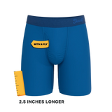 The Skydiver | Ocean Blue Long Leg Ball Hammock® Pouch Underwear With Fly - Shinesty - Flyclothing LLC