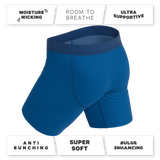 The Skydiver | Ocean Blue Long Leg Ball Hammock® Pouch Underwear With Fly - Shinesty - Flyclothing LLC