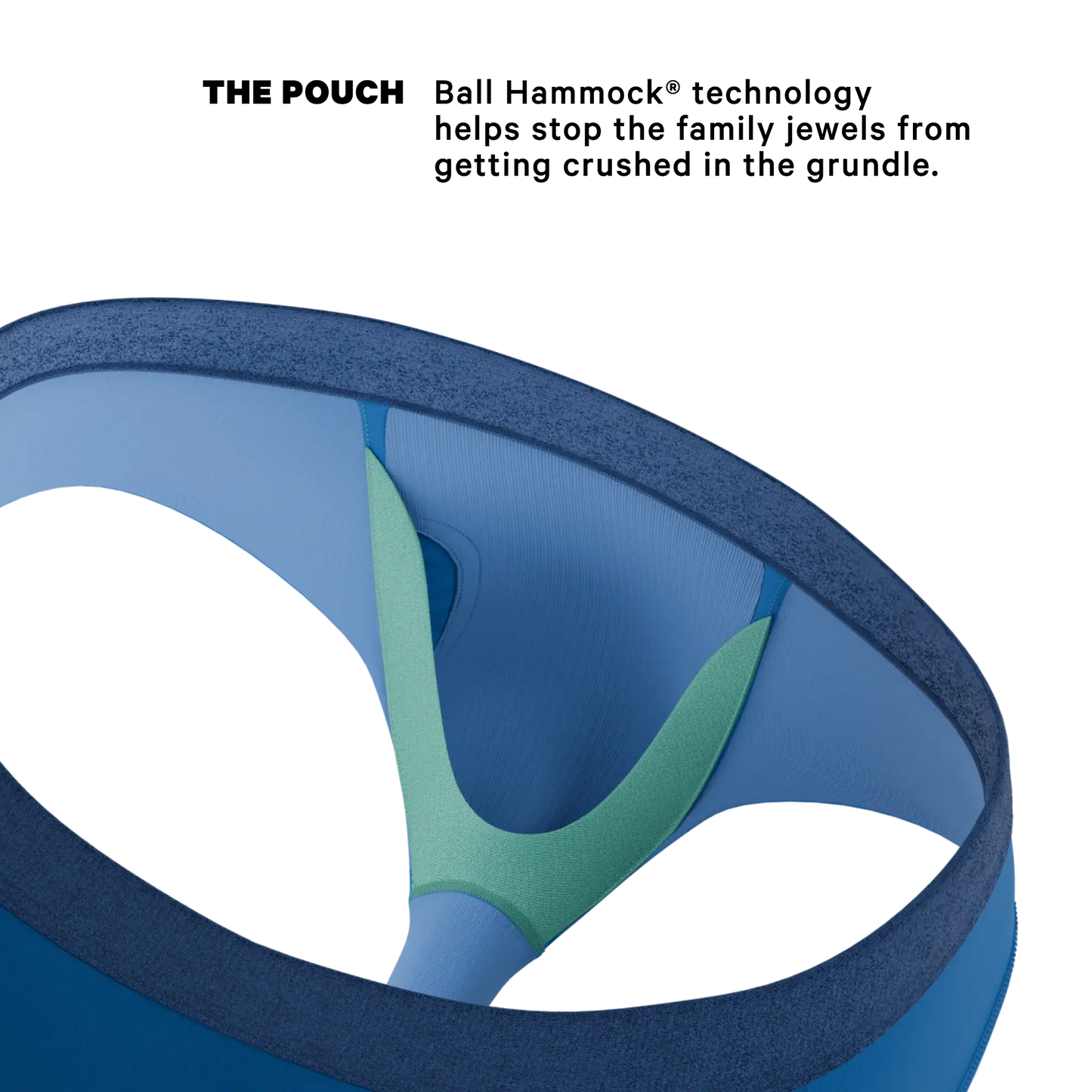 The Skydiver | Ocean Blue Ball Hammock® Pouch Underwear Briefs - Shinesty - Flyclothing LLC