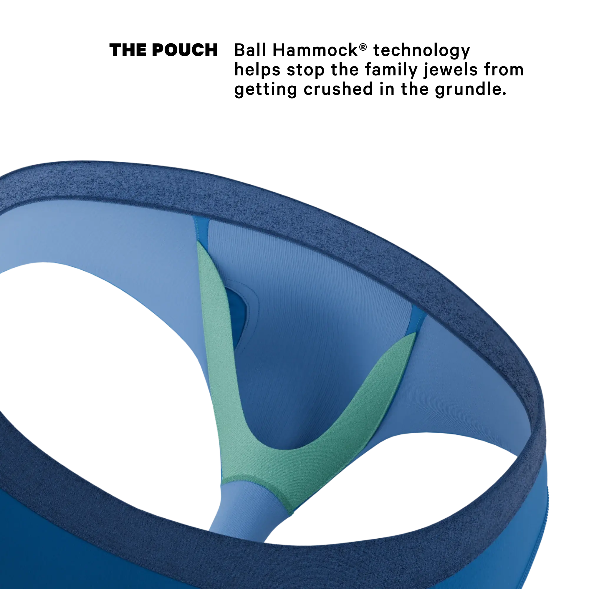 The Skydiver | Ocean Blue Ball Hammock® Pouch Underwear Briefs - Shinesty - Flyclothing LLC