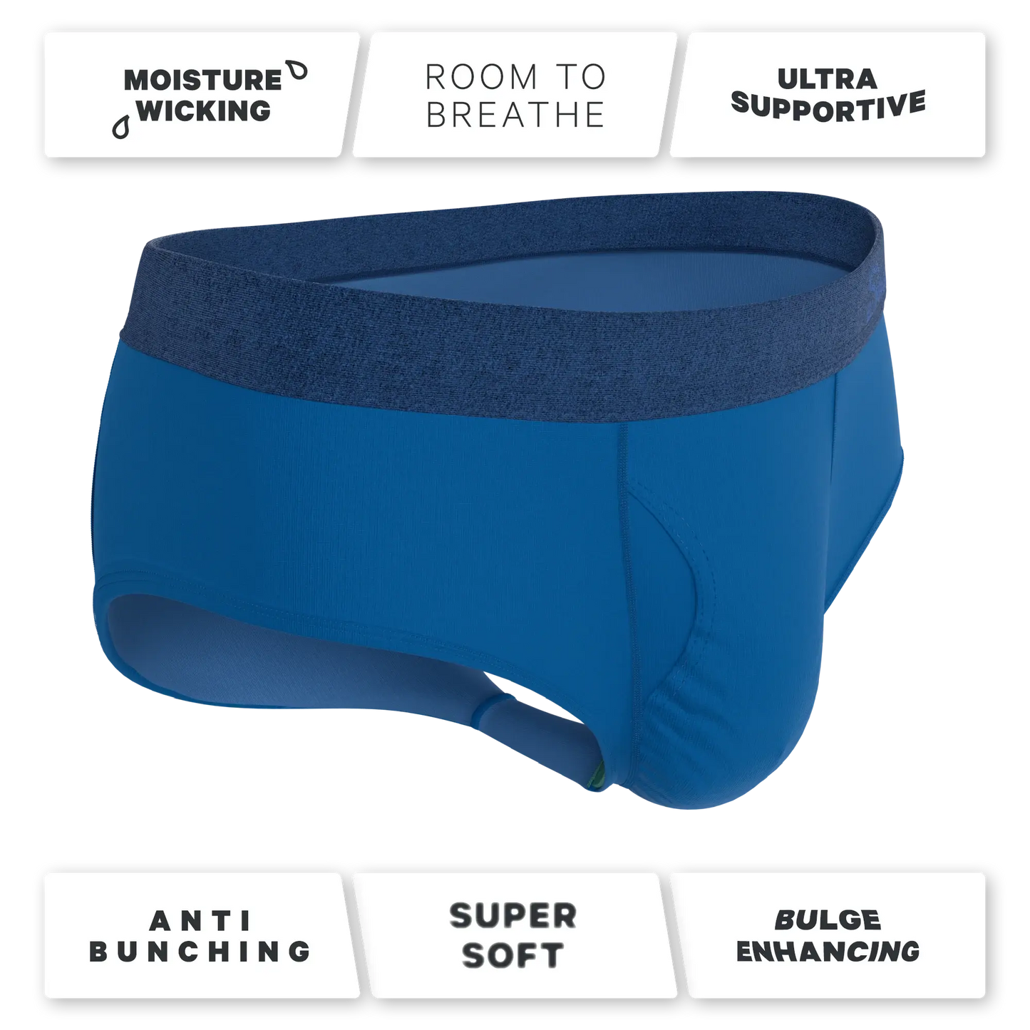 The Skydiver | Ocean Blue Ball Hammock® Pouch Underwear Briefs - Shinesty - Flyclothing LLC