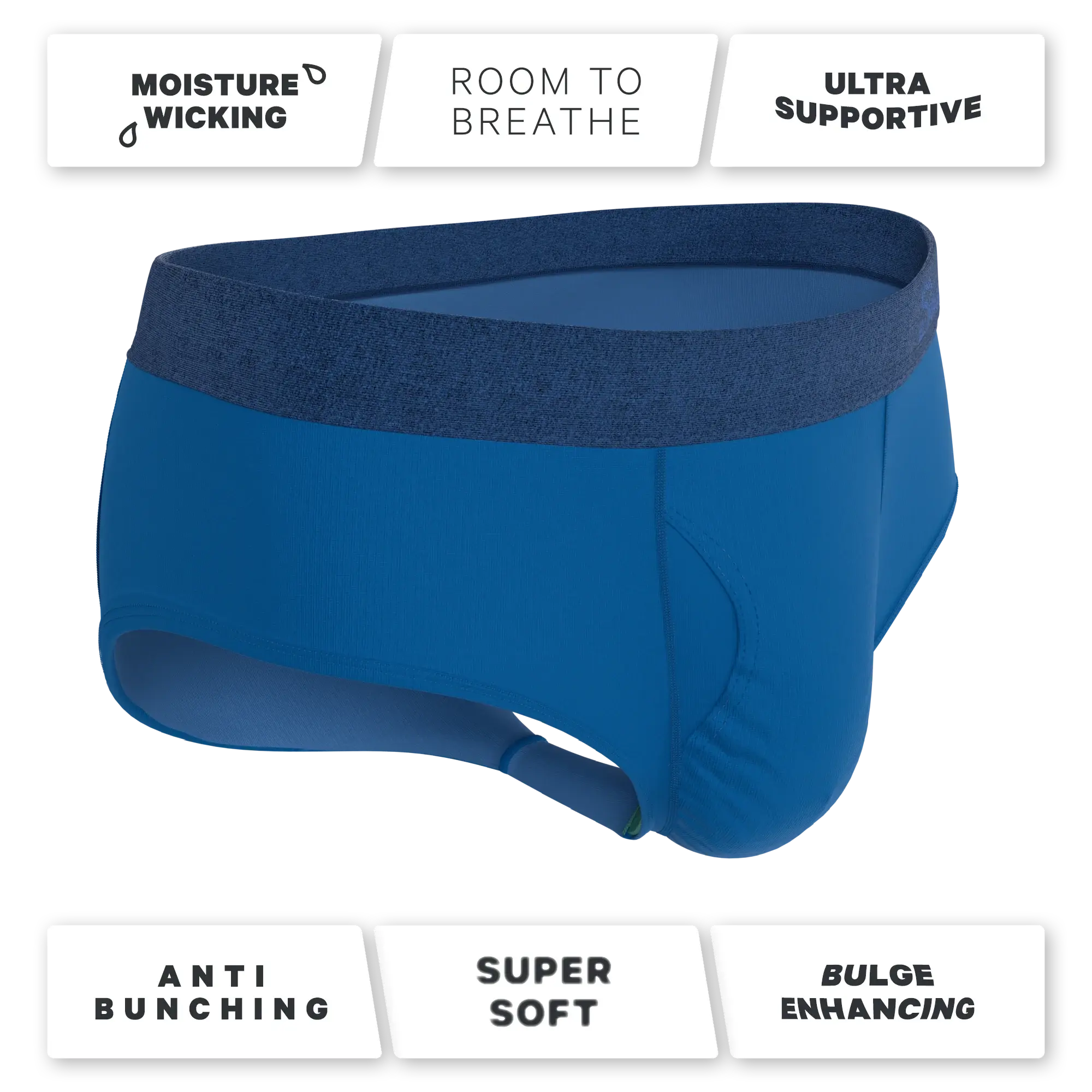 The Skydiver | Ocean Blue Ball Hammock® Pouch Underwear Briefs - Shinesty - Flyclothing LLC