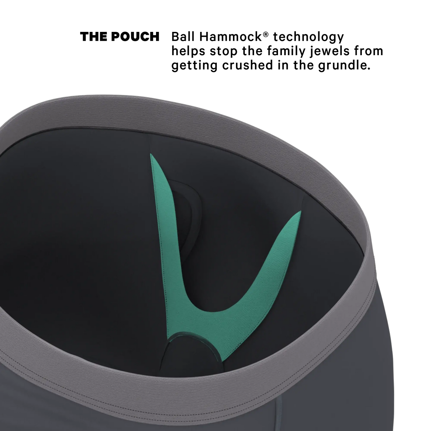 The Slate Expectations | Grey Tonal Long Leg Ball Hammock® Pouch Underwear With Fly - Shinesty - Flyclothing LLC