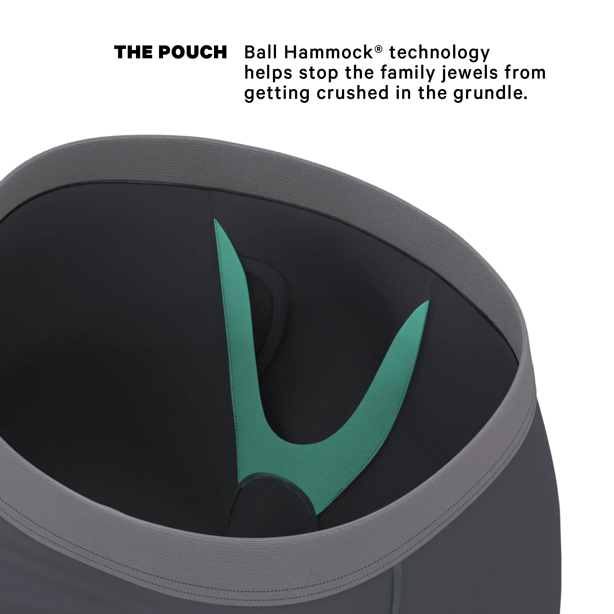The Slate Expectations | Grey Tonal Long Leg Ball Hammock® Pouch Underwear With Fly - Shinesty - Flyclothing LLC