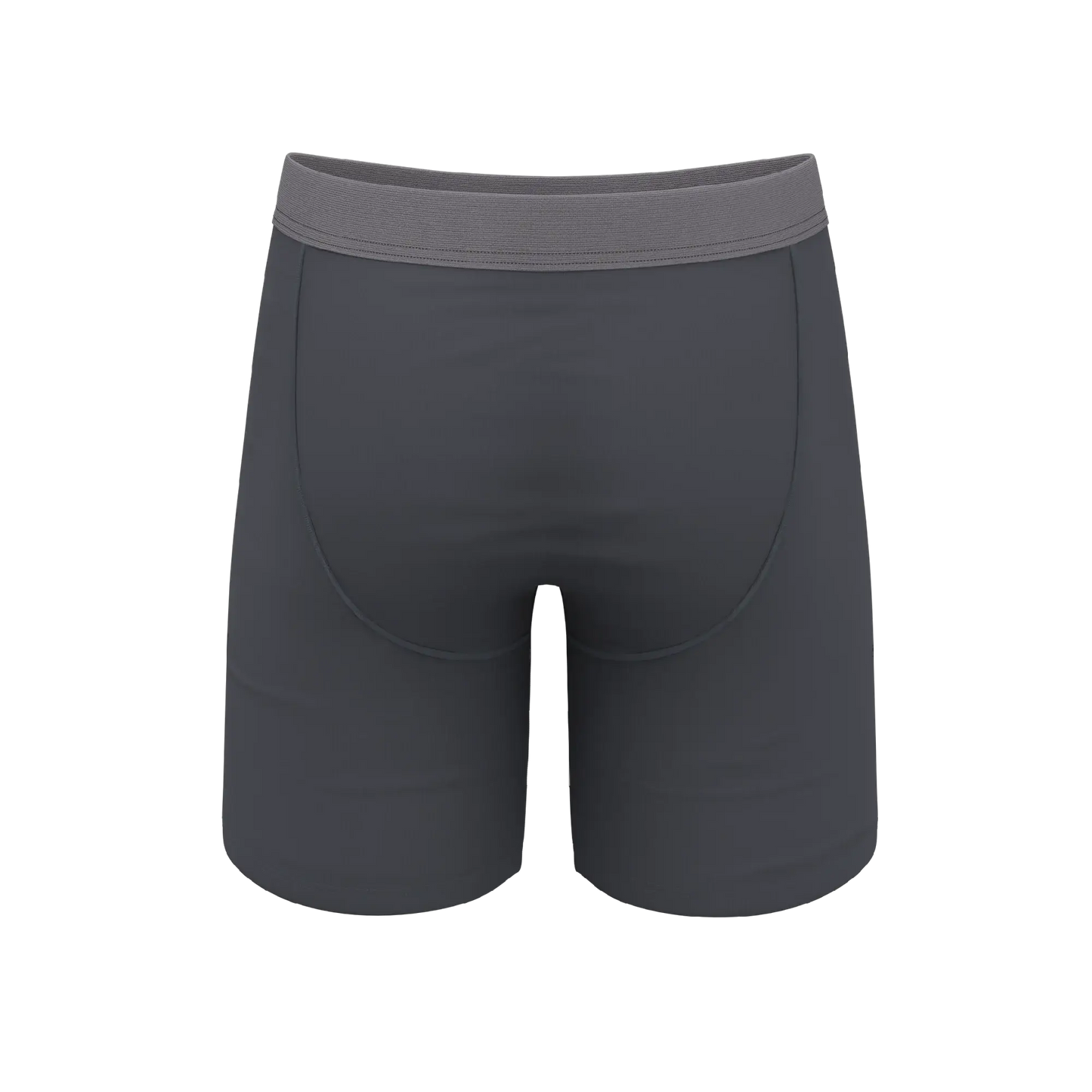The Slate Expectations | Grey Tonal Long Leg Ball Hammock® Pouch Underwear With Fly - Shinesty - Flyclothing LLC