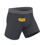 The Slate Expectations | Grey Tonal Ball Hammock® Pouch Underwear With Fly - Shinesty - Flyclothing LLC