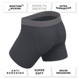 The Slate Expectations | Grey Tonal Ball Hammock® Pouch Underwear - Shinesty - Flyclothing LLC