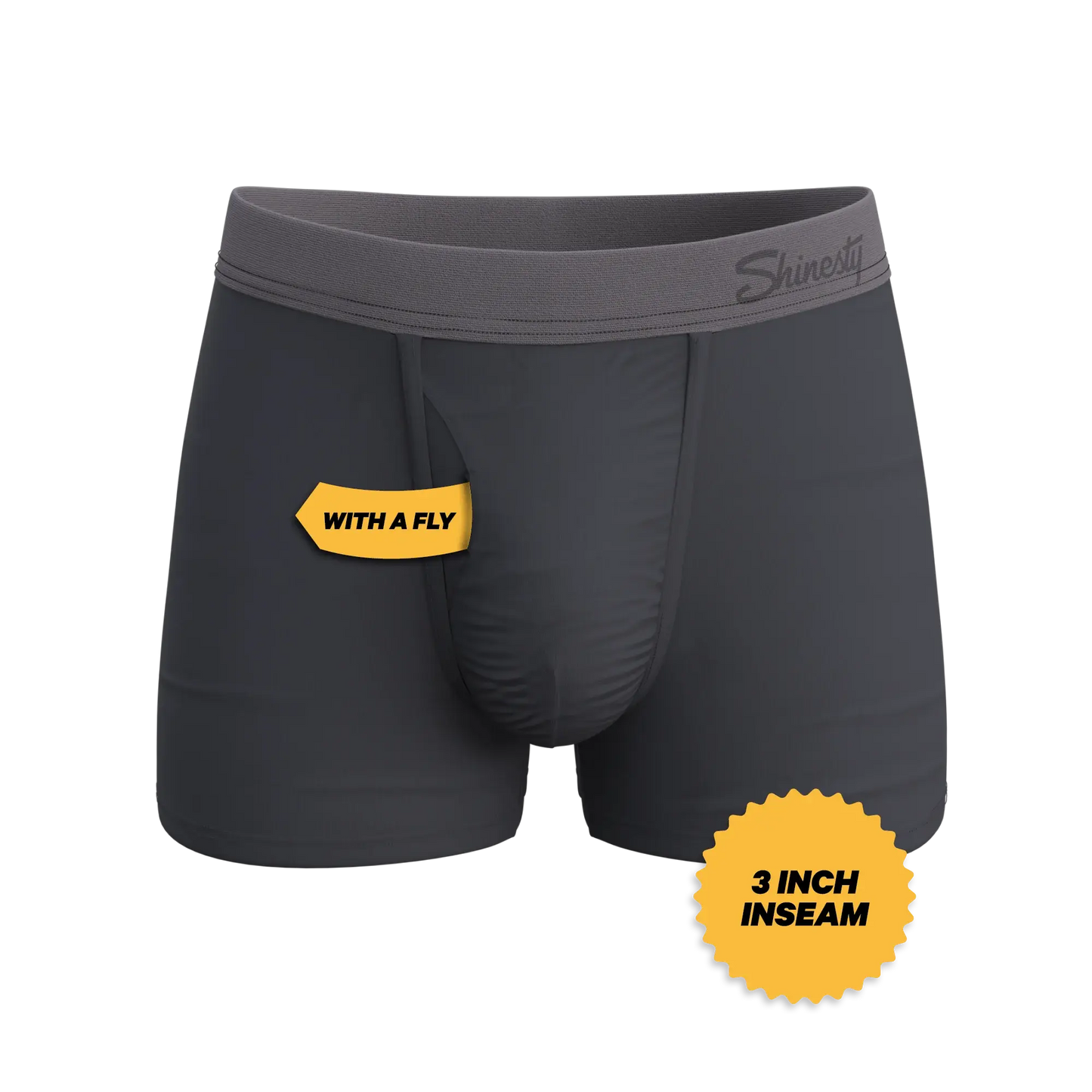 The Slate Expectations | Grey Tonal Ball Hammock® Pouch Trunks Underwear - Shinesty - Flyclothing LLC