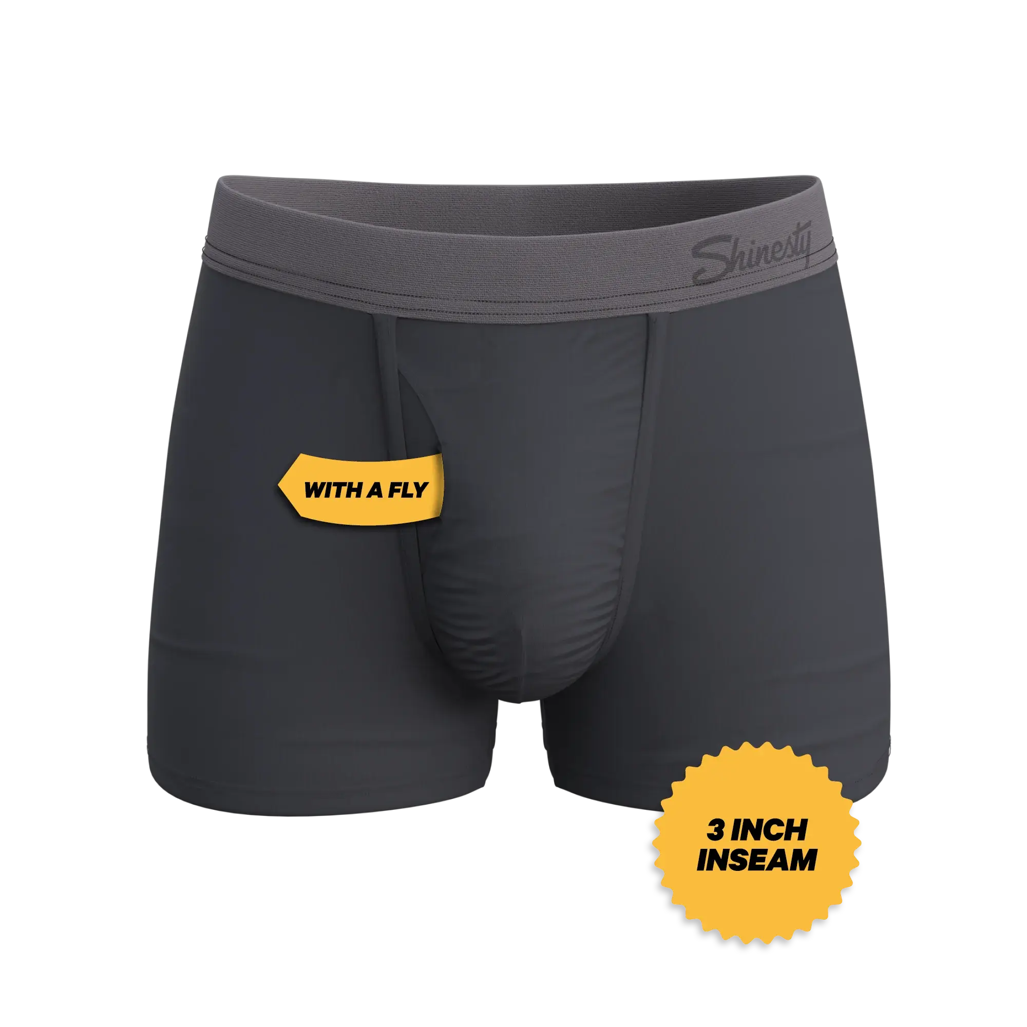 The Slate Expectations | Grey Tonal Ball Hammock® Pouch Trunks Underwear - Shinesty - Flyclothing LLC