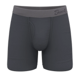 The Slate Expectations | Grey Tonal Ball Hammock® Pouch Underwear With Fly - Shinesty - Flyclothing LLC