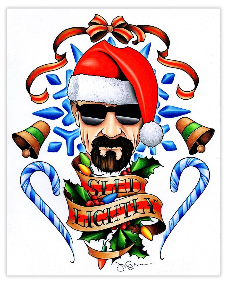 Black Market Art Company Sled Lightly Print