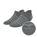 The Sleek | Gray Waves Heel Hammock™ Ankle Socks - Shinesty - Flyclothing LLC