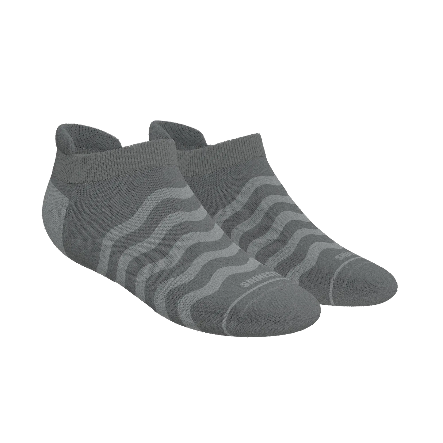 The Sleek | Gray Waves Heel Hammock™ Ankle Socks - Shinesty - Flyclothing LLC