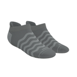 The Sleek | Gray Waves Heel Hammock™ Ankle Socks - Shinesty - Flyclothing LLC