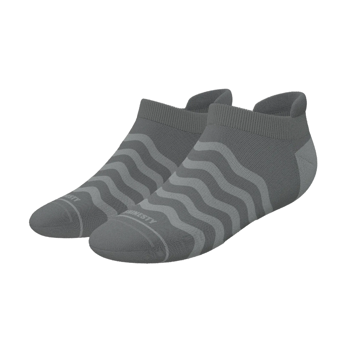 The Sleek | Gray Waves Heel Hammock™ Ankle Socks - Shinesty - Flyclothing LLC