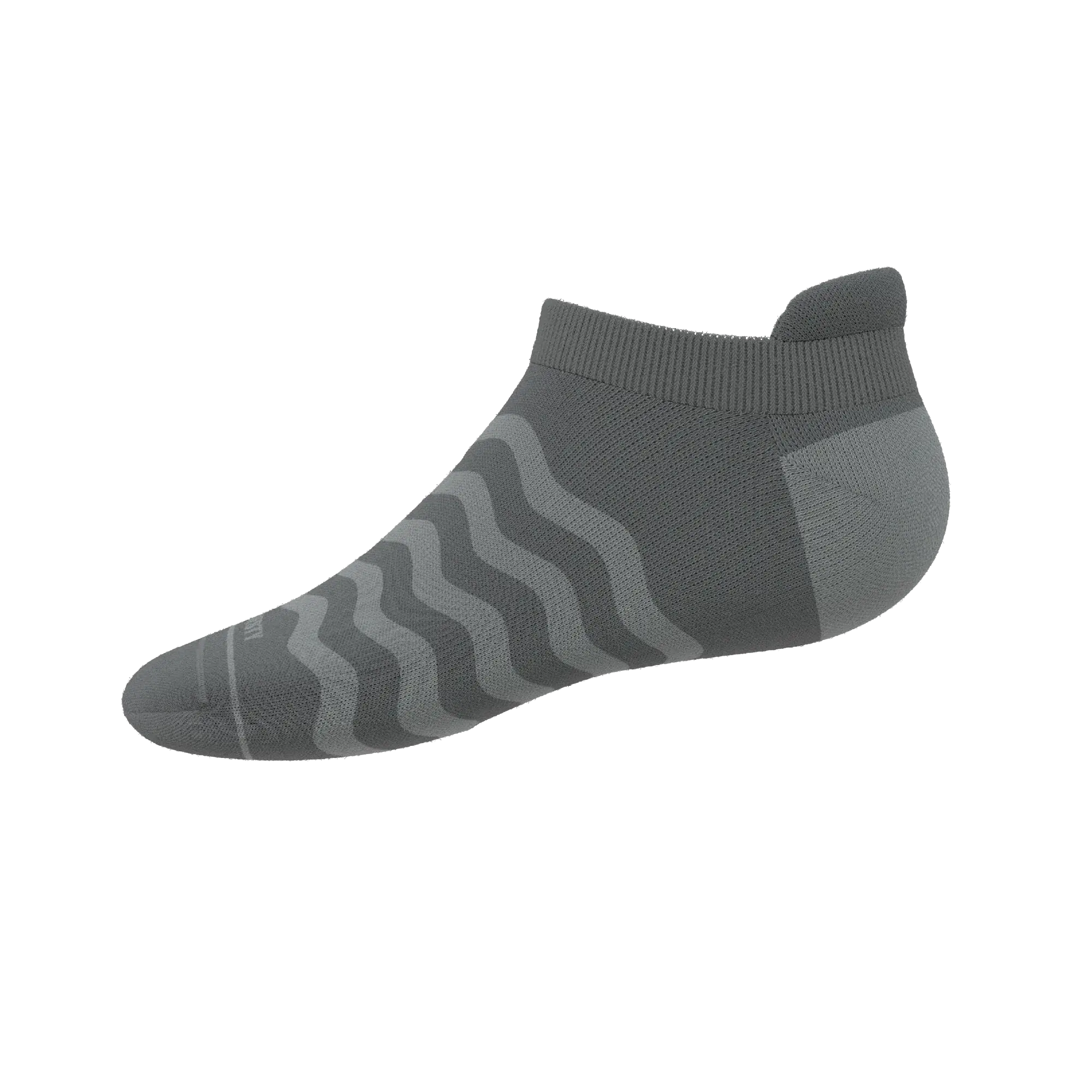 The Sleek | Gray Waves Heel Hammock™ Ankle Socks - Shinesty - Flyclothing LLC