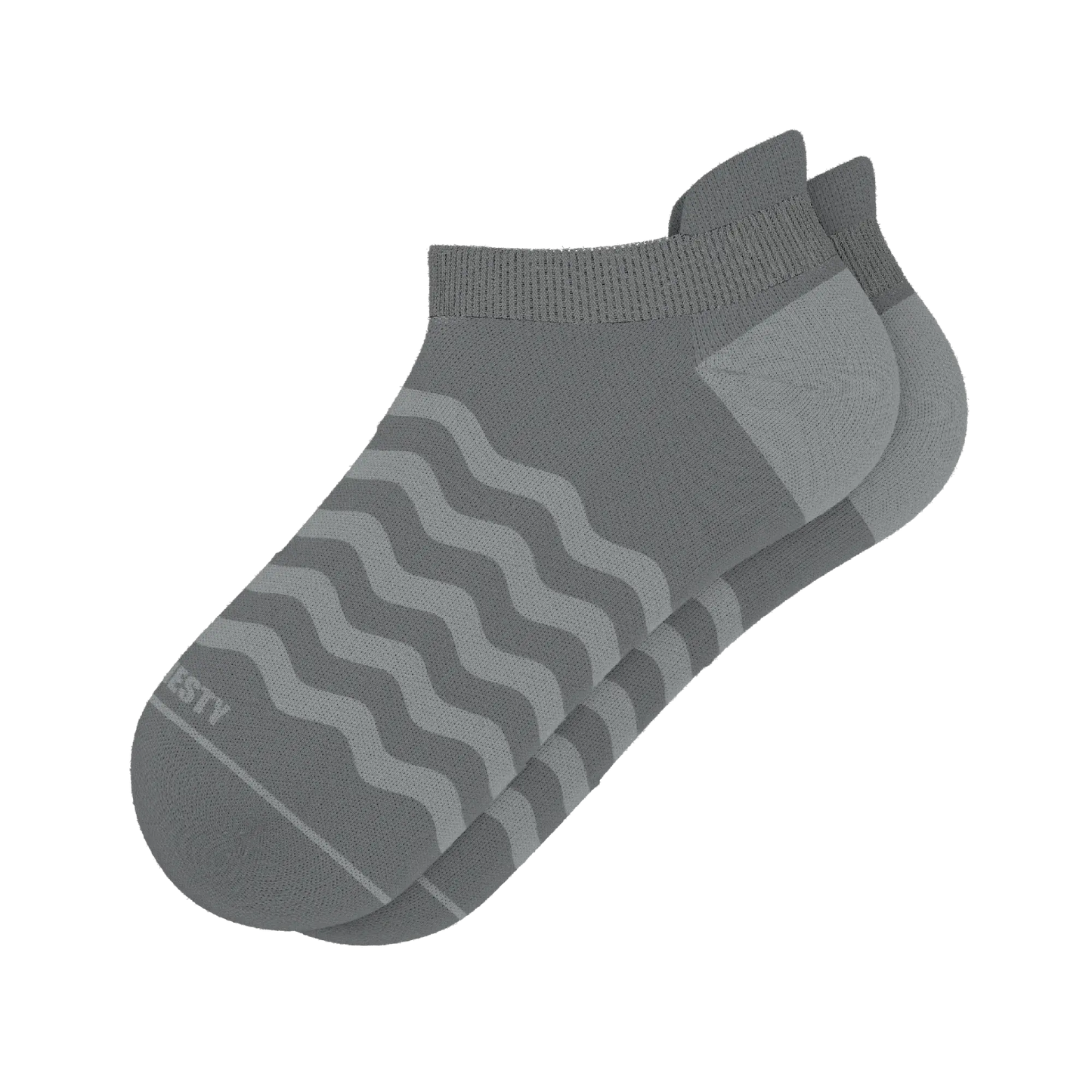 The Sleek | Gray Waves Heel Hammock™ Ankle Socks - Shinesty - Flyclothing LLC